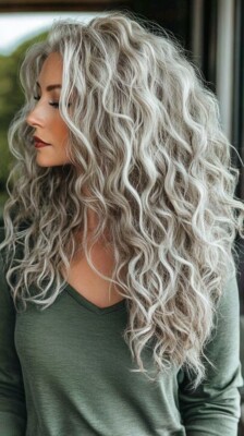 Ash Blonde Highlight Water Wave Human Hair Lace Front Wig | eBay