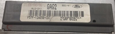 1995-1996 FORD RANGER 2.3L AT 4X4 COMPUTER ECM PCM F57F-12A650-CDC GAG2