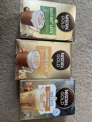 NESCAFÉ Gold Vanilla, Hazelnut And Salted Caramel Latte Instant 3/23,6/23, 5/23