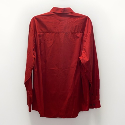 Cezani Men’s XL Red Long Sleeve Button Up Casual Dress Shirt - Picture 6 of 6
