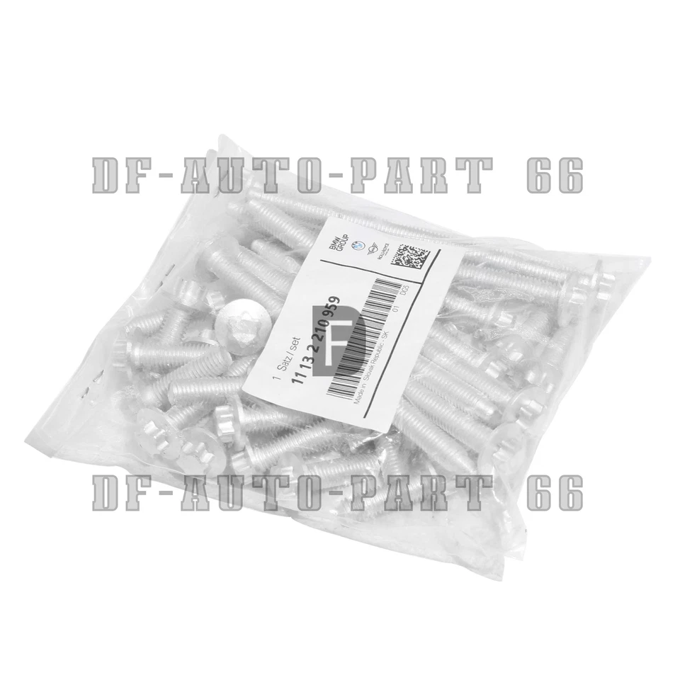 BMW E80 E88 E90 E91 E92 X5 X6 Engine Oil Pan Bolt Set Genuine 11132210959 New - Image 4 of 4