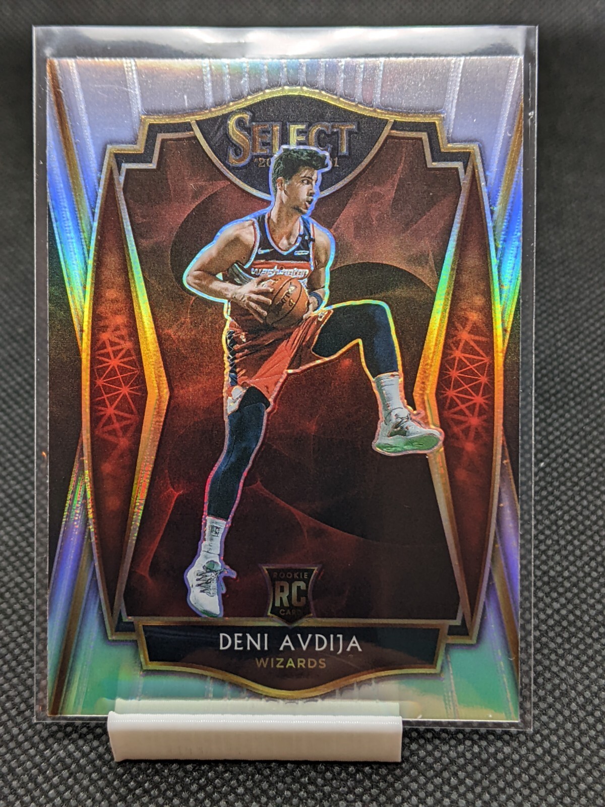 2020-21 Panini Select Deni Avdija Rookie Silver Prizm Premier Level Wizards RC