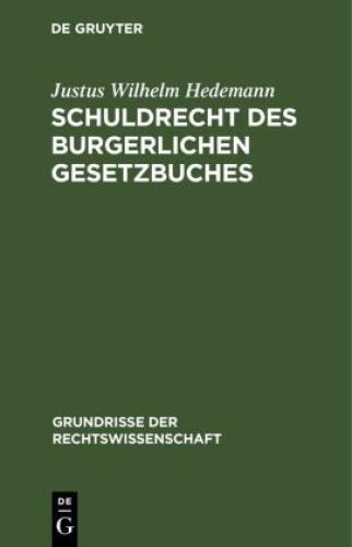 Thumbnail - Schuldrecht Des Burgerlichen Gesetzbuches 6950
