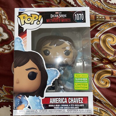 SDCC 2022 Funko Pop 1070 AMERICA CHAVEZ Comic Con Sticker Dr. Strange Multiverse