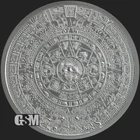 1 oz. Golden State Mint Silver Round Aztec Calendar .999 Fine free shipping USA