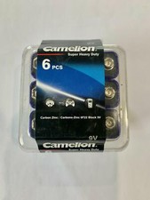 6 PACK-9 Volt CAMELION Ultra Pro Alkaline 9V Batteries NEW IN PACK-EXPIRES 10/23