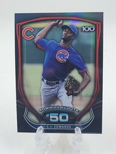 2015 C. J. Edwards Rookie Rc Bowman Top 100 Refractor Insert