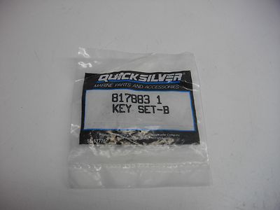 Mercury MerCruiser Quicksilver key set B 817883 1