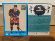Vic Hadfield New York Rangers 2002 Topps O Pee Chee Archives #60 Reprint RC#41