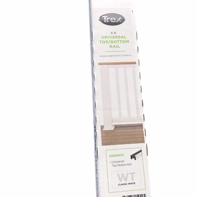 TREX Transcend Parts White Universal Top Bottom Rail Repair Kit 56'' Hardware