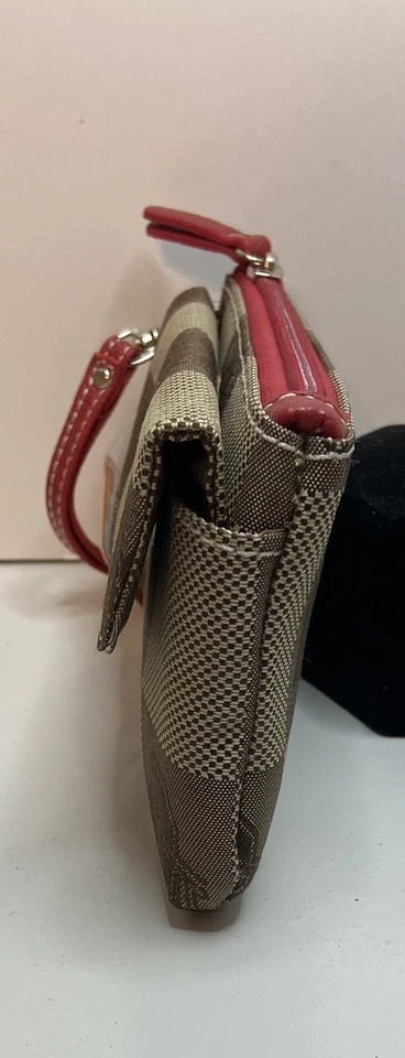 Ohio State Buckeyes Brown & Red Wristlet, Wallet By Sandol.  Logo Licensed NEW - Image 4 of 4