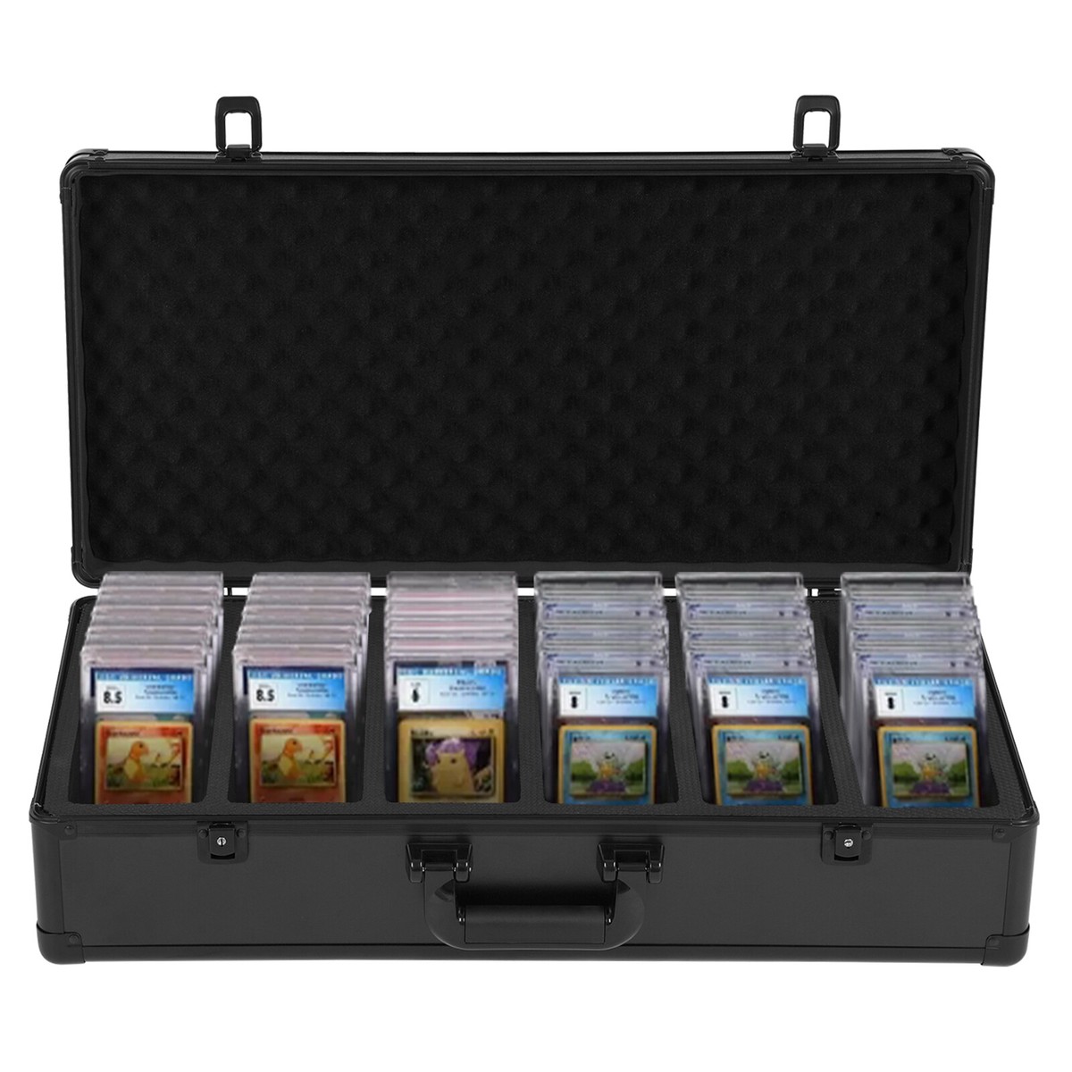 222 PSA Graded Card Storage Box 6 Slots Sports Card Holder Case w/ 2 Keys  Lock ? | eBay