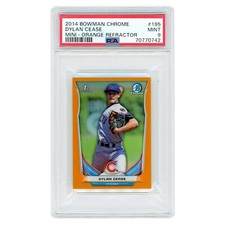 Dylan Cease (Orange #10/10) - 2014 1st Bowman Chrome Mini #195 Refractor PSA-9