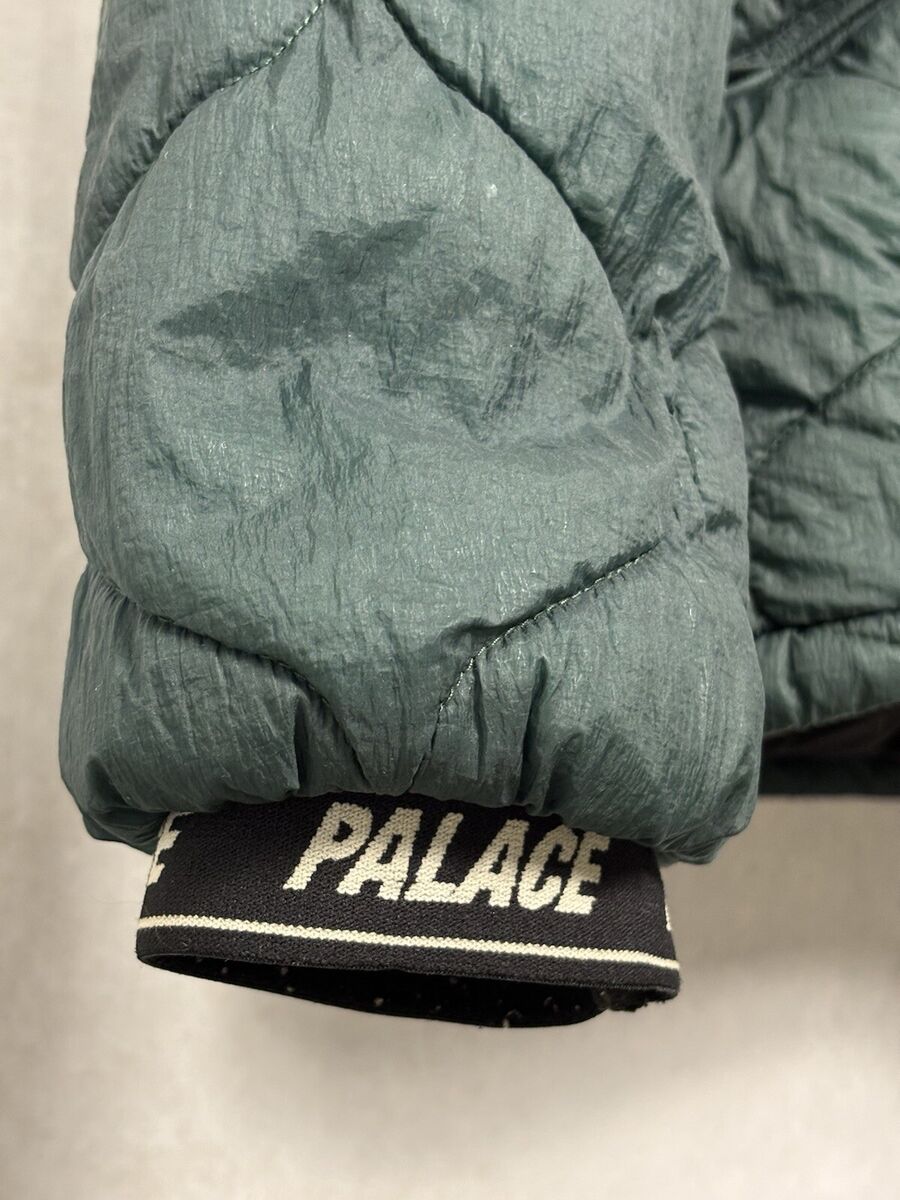 palace skateboards quilted puffer coat zip up forest green palace skateboards quilted puffer coat zip up forest green