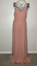 Show Me Your Mumu Rustic Mauve Crisp Jenn Maxi Chiffon Dress Women’s Size XL
