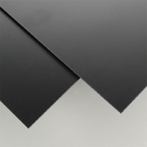 Black Polystyrene Plastic Sheet - 0.020" Thick - 24"x48" - Vacuum Forming