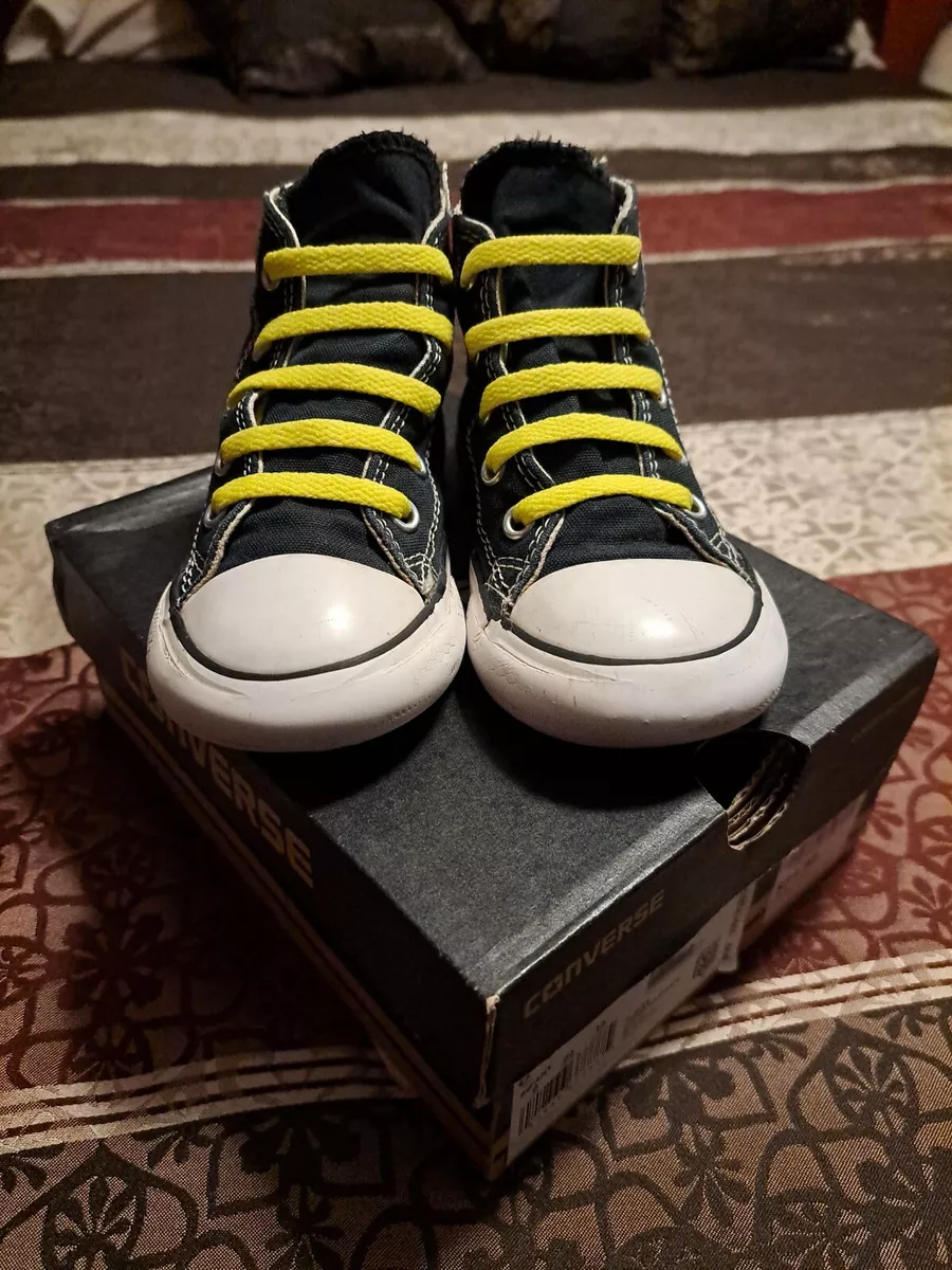 Alvast Dempsey Bijzettafeltje Converse All star Chuck Taylor High Top Black 8 Toddler Yellow Laces Pre-owned | eBay Alvast Dempsey Bijzettafeltje Converse All star Chuck Taylor High Top Black 8 Toddler Yellow Laces Pre-owned | eBay