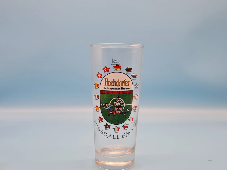 Hochdorfer Brauerei Fussball EM 1996  Bierglas 0,25l rastal - Bild 1 von 1