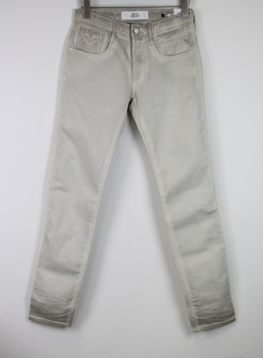 L30 Slim Fit Back Zip Beige Jeans 