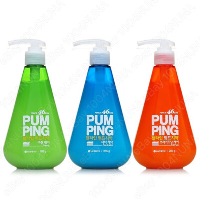 Perioe Pumping Toothpaste SET Fluoride Whitening Bad Breath Anti Cavity Korean