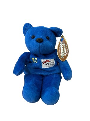 Salvino's Bammers NFL Plush Beanie Bear Terrell Davis #30 Denver Broncos