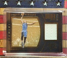 2015 Black Gold Golden Jams Chandler Parsons /99 GAME WORN MEMORABILIA Mavs