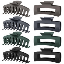 8 Pack Big Hair Claw Clips for Women Large Claw Clip for Thin Thick Curly Hair 9