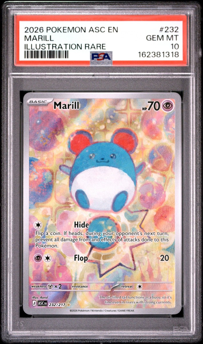 2026 POKEMON ASC EN-ASCENDED HEROES ILLUSTRATION RARE #232 MARILL
