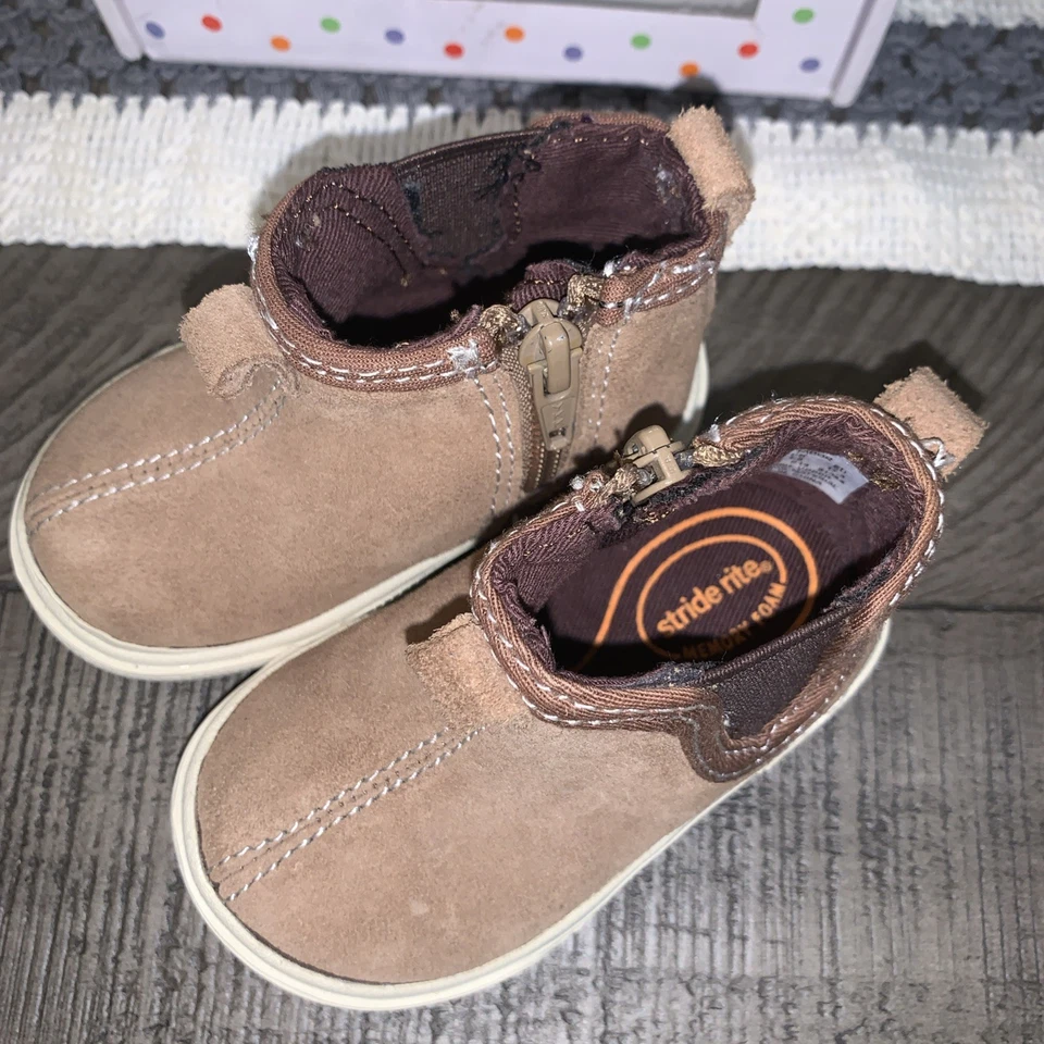 Туфли/ботинки Stride Right LIL TABOR ~ коричневые PB54032 размер 2 м - Изображение 3 из 4