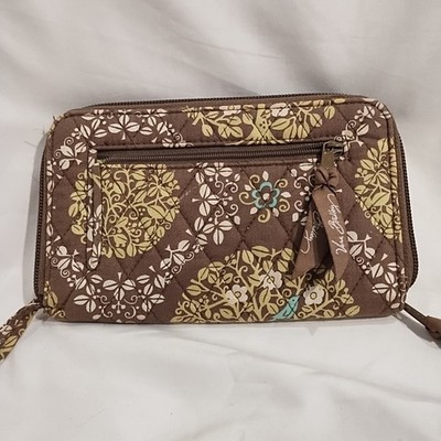 Vera Bradley Zip Around Wallet Or Wristlet Retired  Pattern ''Sitting In A Tree''