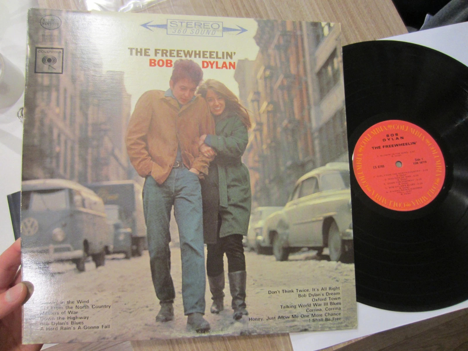 BOB DYLAN '63 album THE FREEWHEELIN' reissue canadian LP vinyl tested N.Mint