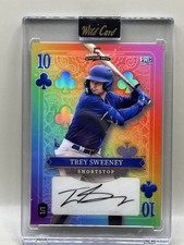 2024 Wild Card 5 Card Draw Auto  Trey Sweeney 1/1 Autograph 10 OF Clubs