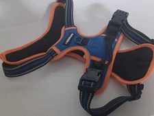 rabbitgoo Dog Harness with 2 Leash Clips No-Pull Reflective Vest, Large, Blue