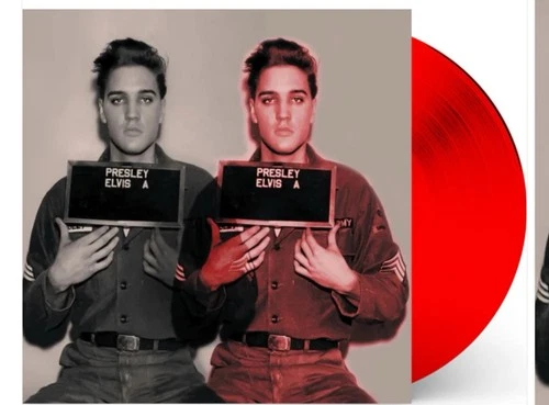 Elvis Presley Number Ones (USA & UK) on Red Coloured Vinyl LP - Art07