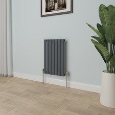 Horizontal Vertical Oval Column Designer Radiator Central Heating Rad Anthracite