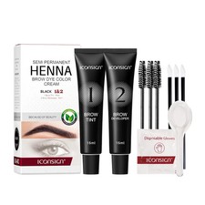 Eyelash Brow Dye Tint Professional Lash Eyebrow Dye Tint 15-Minute Fast Dr