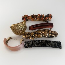 Lot Of Vintage Hair Clips Variety Kit Of 6