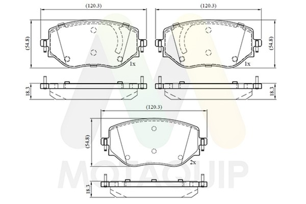 Motaquip Bremsbelagsatz Scheibenbremse LVXL2053 FüR Renault Clio 5 LPG B7MT Sce-image