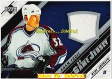 UPPER DECK 2005 ADAM FOOTE NHL COLORADO AVALANCHE STAR MINT #JAF GAME JERSEY