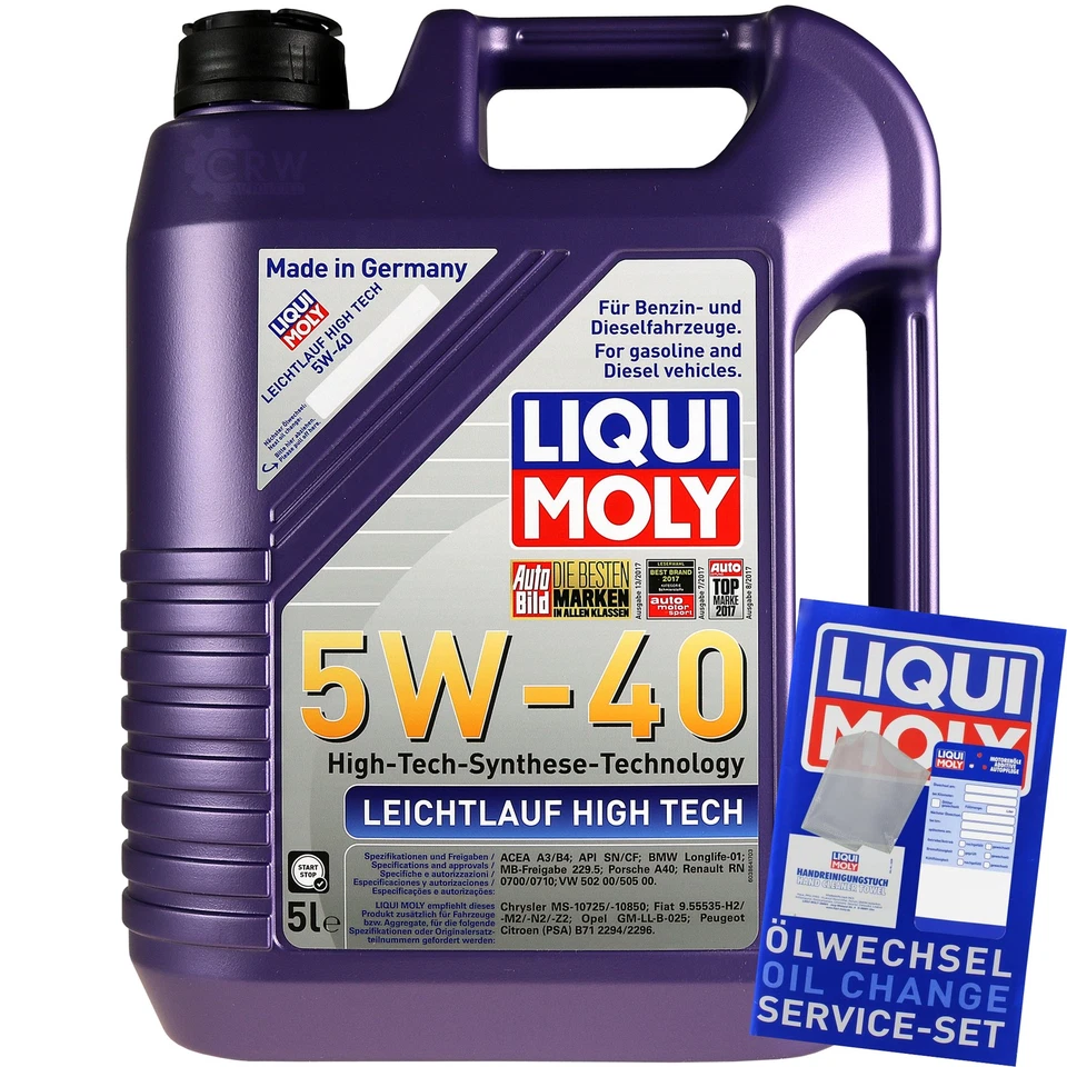 KIT INSPECTION FILTRE HUILE LIQUI MOLY 5L 5W-40 pour VW Golf III Variant 1H5 1.9 - Photo 2/4