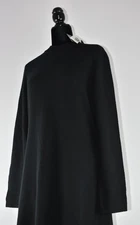 NWT Lauren Ralph Lauren Size XL Black Knit Wool Blend A Line Long Sleeve Dress