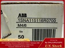 NEW Box of 50 ABB 1SNA115116R0700 Terminal Blocks