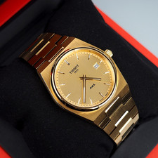 Tissot PRX T137.410.33.021.00 40mm Gold Dial Men's Quartz Stainless Steel Watch