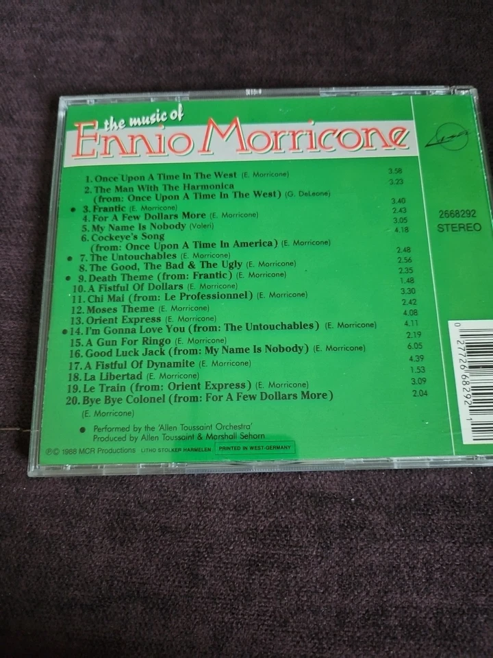 Musik Cd The Music Of Ennio Morricone / 1988 / Gebraucht - Bild 3 von 3