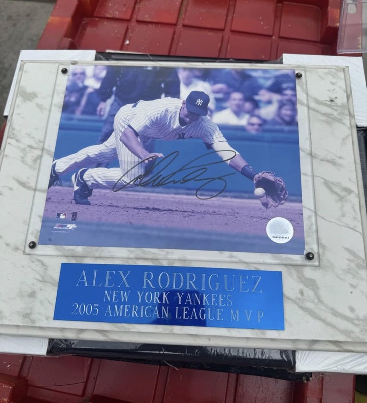 Alex (Arod) Rodriguez Signed 8x10 Photo Plaque / New York Yankees
