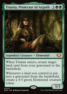 Titania, Protector of Argoth 111 M Normal EOC MTG NM