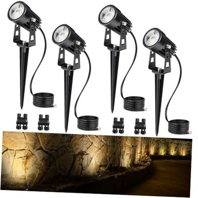 3W Low Voltage Landscape Lighting LED Landscape Spotlights with 4 Pack