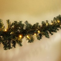 Tannengirlande Weihnachtsgirlande Lichterkette 20,25 M 300 Led´S Timer IP44