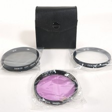 ZEIKOS 55mm Lens Filter Set Of 3 Filters UV, CPL and FLD With Case Made In Japan
