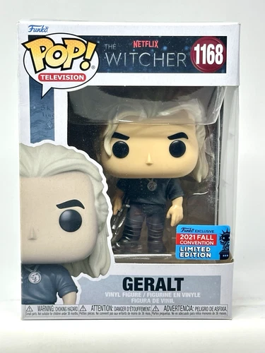 Funko Pop!: The Witcher: Geralt #1168 NYCC 21 Shared Sticker w/Protector - READ